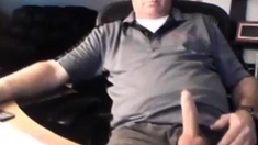 Handsome dad exposing his penis