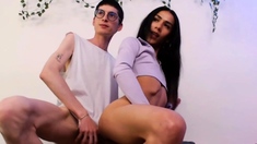 Shemale got fuck by femboy on cam