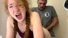 Beauty Amateur Redhead Teen make Perfect Blowjob