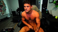 Solo masturbation and gay climax