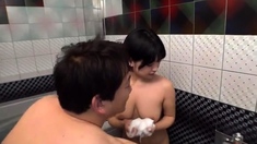 Amateur Asian gives amazing blowjob