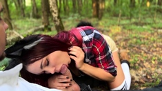 Pov handjob and blowjob with a brunette fox