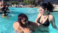 Big Boobs Lesbians on Group Sex