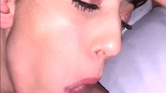 Cute brunette young hookup amateur teen blowjob