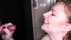 Charlie glory hole blowjob