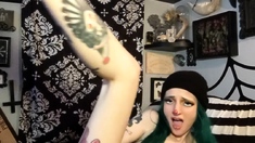 Beautiful Sonya having a horny solo toy masturbation