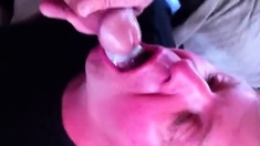Big-Cock Amateur Takes Two Loads in His Mouth