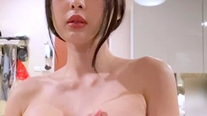 Webcam amateur Sexy teen touching her big tit