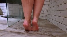 Close up foot fetish on cam