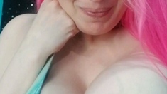 Amateur blond girl with big boobs getting fucked