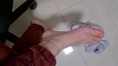Maitresse Madelines solo foot fetish POV