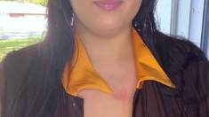 Leann amateur beautiful brunette with big boobs