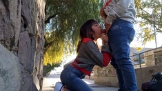 Brunette amateur blowjob and cock riding to earn some cash