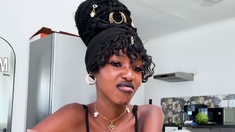 Petite ebony teen on first time casting
