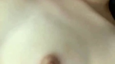 Amateur young teen solo masturbation on her livingroom