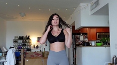 Amateur Webcam Teen Flashes Masturbates