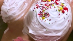 Big Tits German MILF's Easter Treat