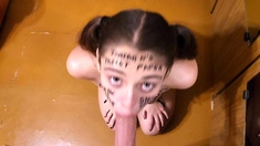 Amateur teen outdoor blowjob