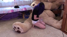 Bunny: Mini-enema Mess On Bear