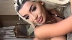 Amateur blond girl with big boobs getting fucked