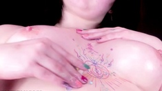 MisstressLiliya - Oily Shiny Titty Glory