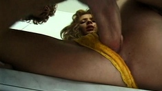 Blonde babe loves hardcore cock action
