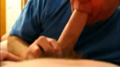 Daddy Sucks Off A Big Dick Stud