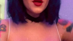 Sexy webcam brunette with big boobs