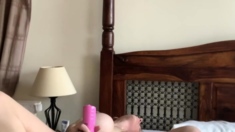 Sexy hottie Anetta Keys enjoys a solo toy masturbation
