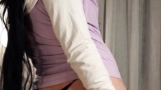 Hottest brunette solo webcam masturbation 2